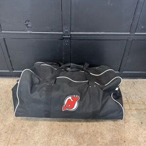 Vintage New Jersey Devils NHL Official Hockey Practice Bag